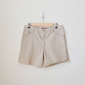 Levi's High Waist Shorts - Beige